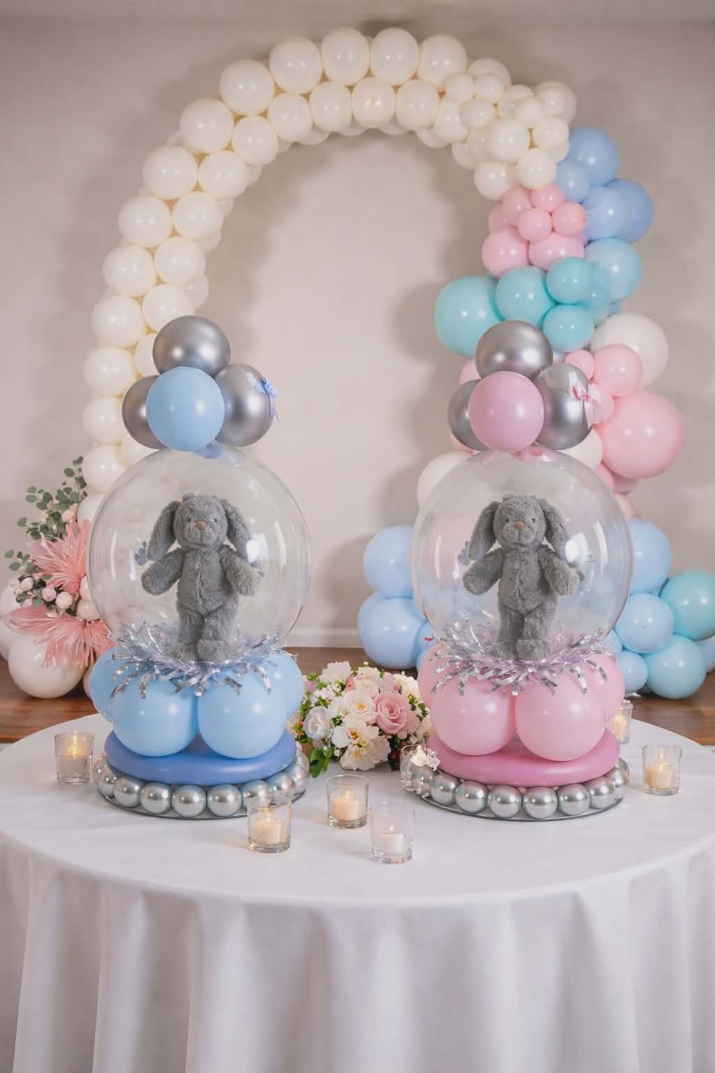 Air & Glow gender reveal and baby shower